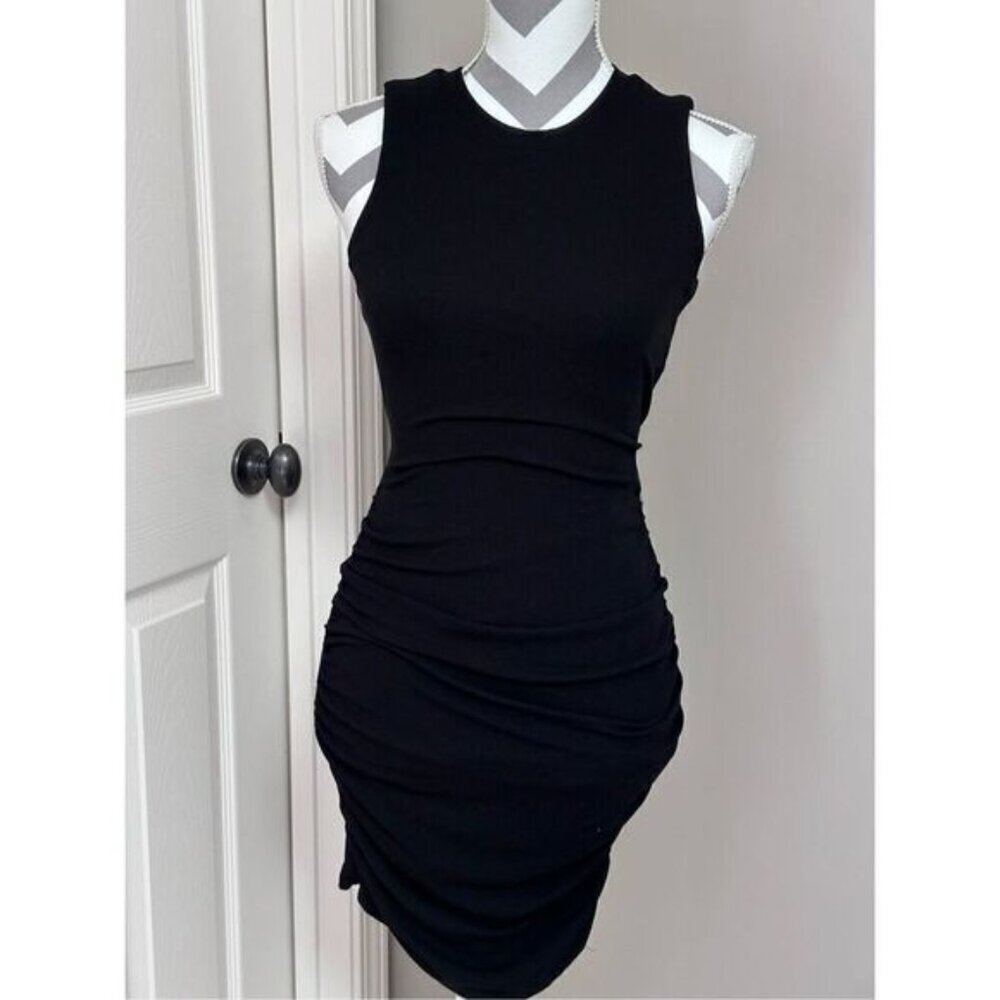 Lyn Burches stretchy black dress.